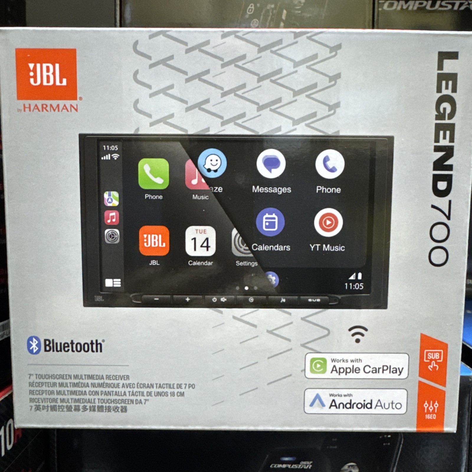 JBL Legend 700 2-Din 7 inch Touchscreen Car Stereo Apple CarPlay Android Auto