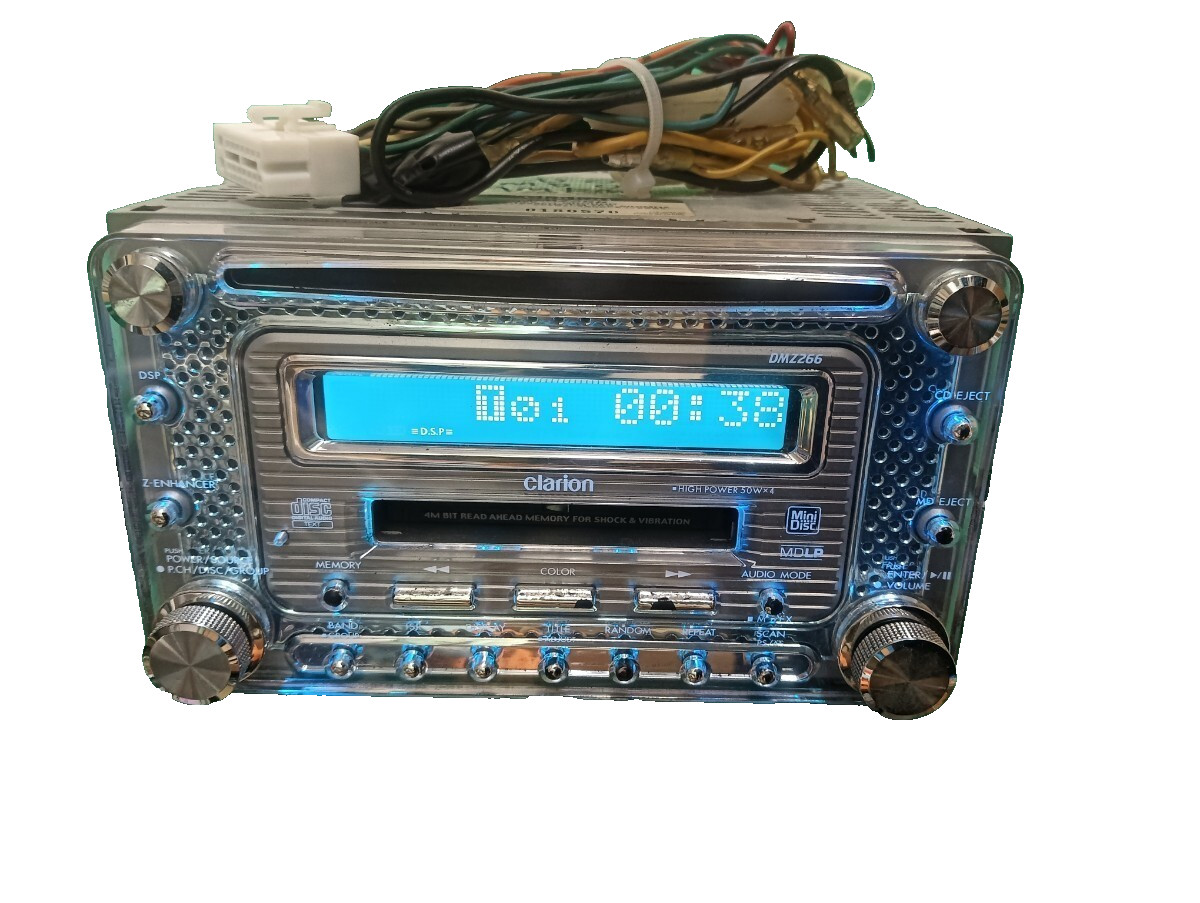Clarion DMZ266 Double DIN CD MDLP AUX Car Audio Receiver Head Unit JDM Tested
