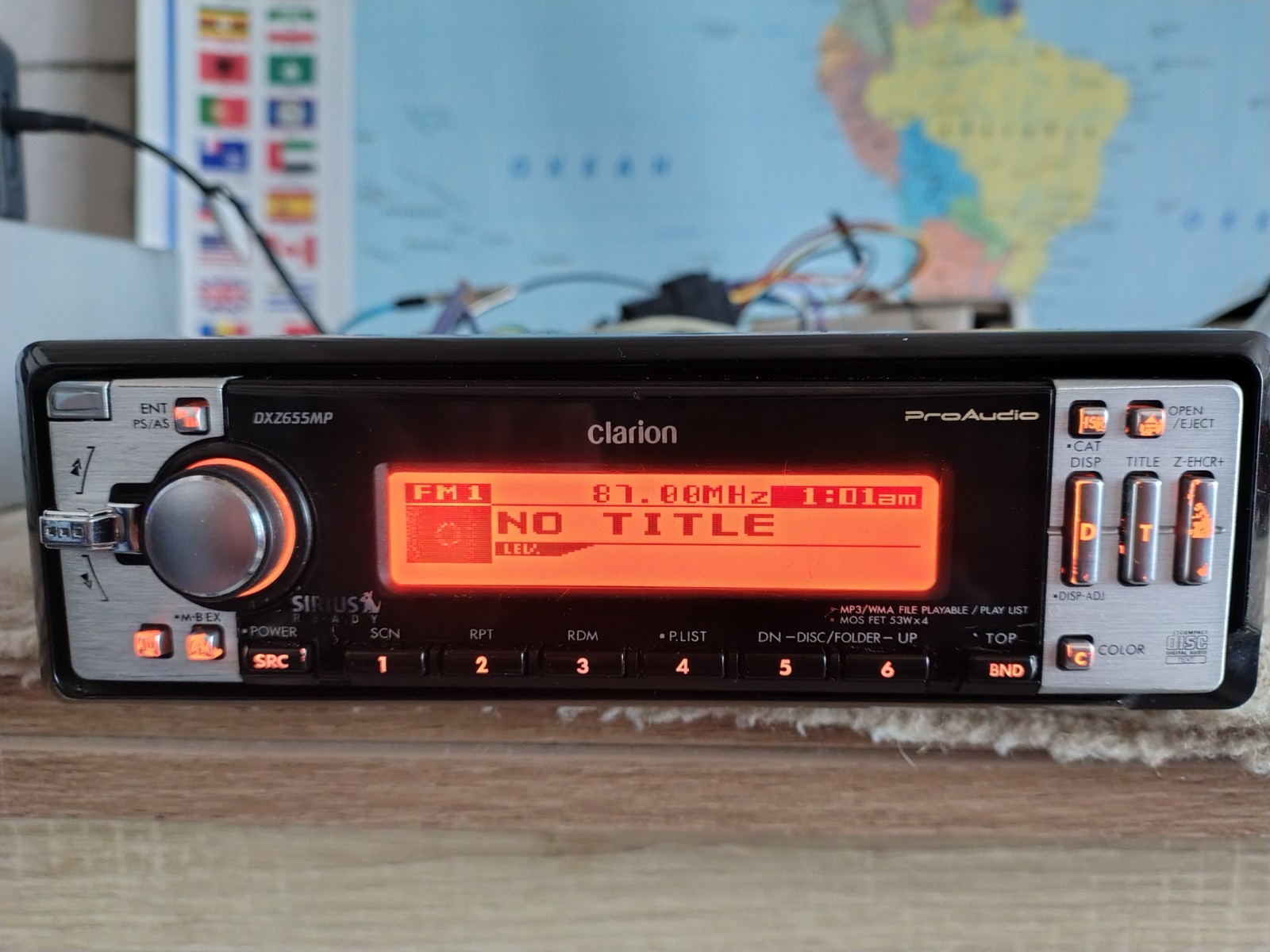 Clarion DXZ-655MP Car Stereo CD Receiver Mobile Media Station Fully Working