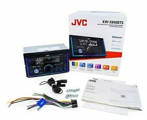 JVC KW-X840BTS Bluetooth Media 200w Car Stereo iPhone Android XM AM FM USB Aux