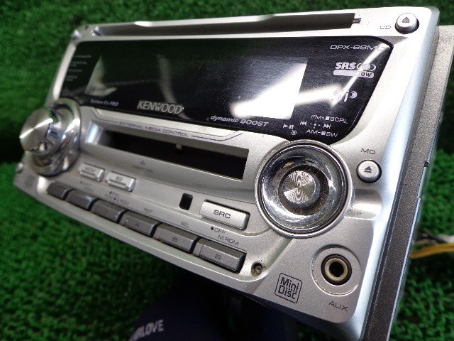 KENWOOD DPX-66MDD CD MD Deck Player MP3 AM/FM Tuner MDLP Front AUX 2DIN