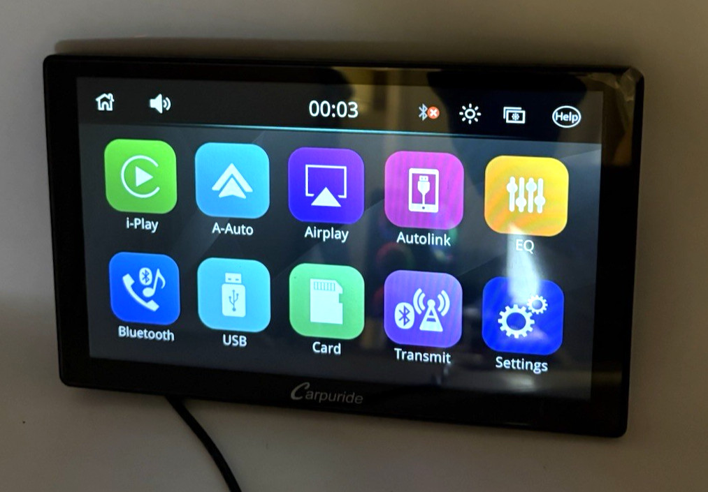 Carpuride W901 Wireless 9″ Wireless Apple Android Carplay Screen NO MOUNT