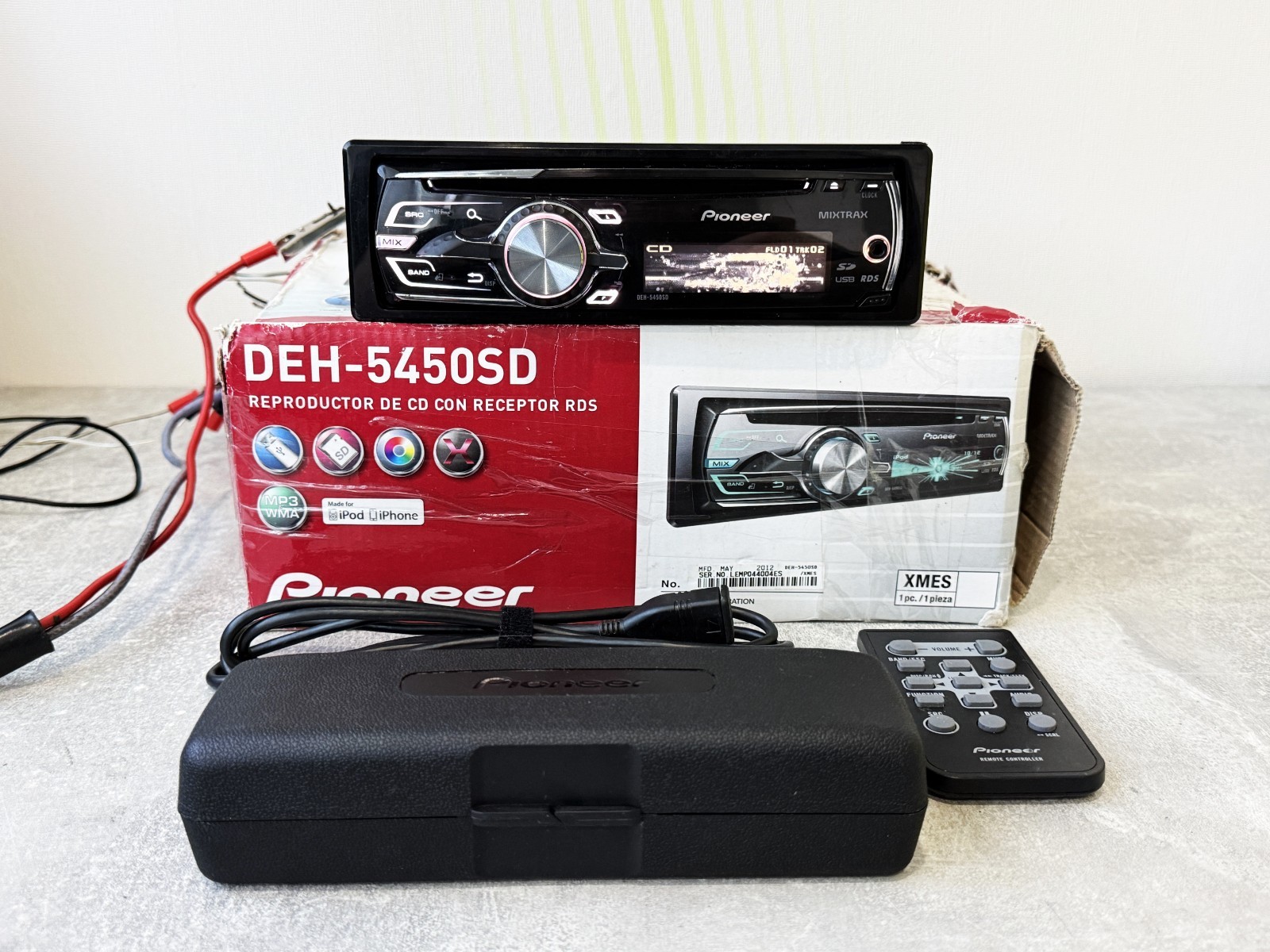Pioneer DEH-5450SD Car Stereo Cd Player USB Sd AUX MP3 1DIN Radio