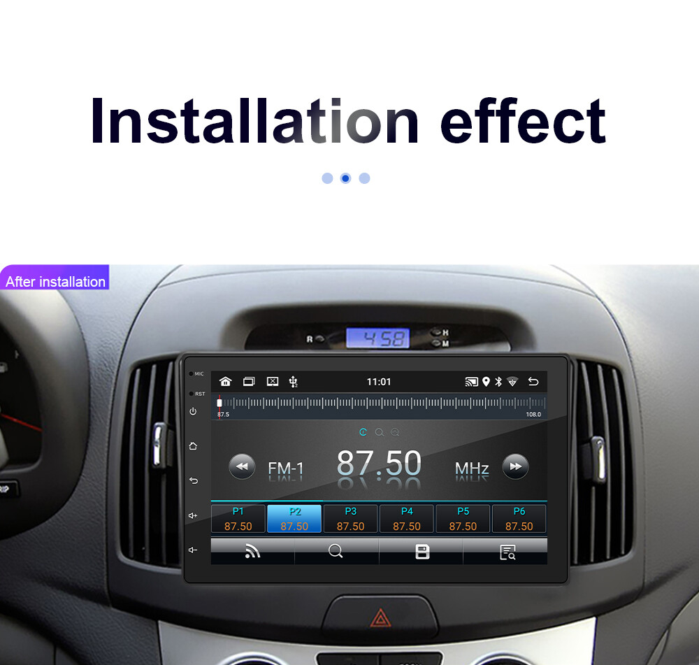 7″ Android Car Radio 1+16GB Double Din Touch Screen GPS Wireless CarPlay WiFi/BT
