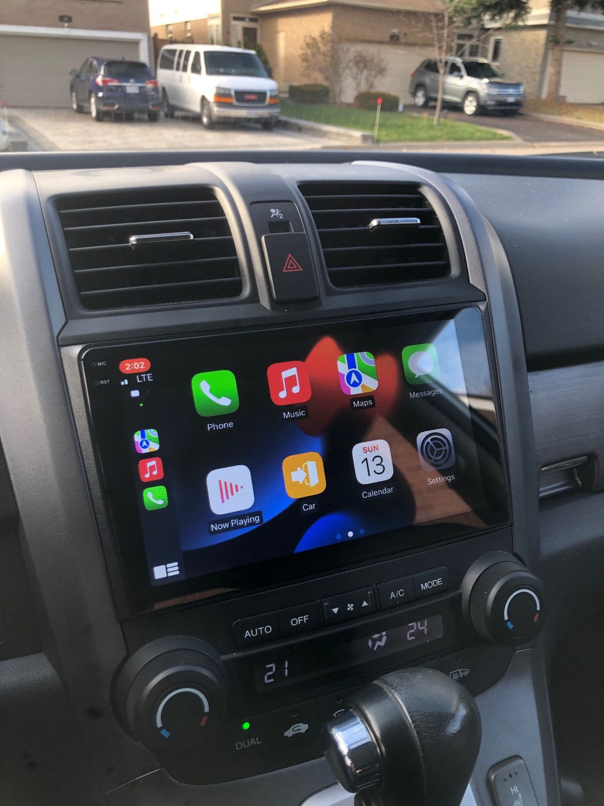 For Honda CRV 2007-2011 Wireless Carplay Car Stereo Radio Navi WiFi BT GPS+Cam