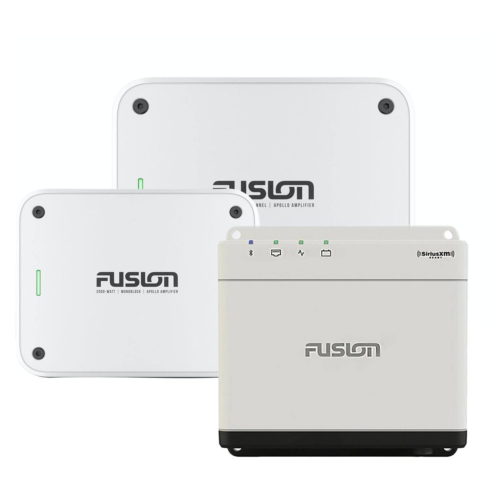 Fusion MS-WB670 Apollo Marine Entertainment System + MS-AP41200 4Ch/Mono Amps
