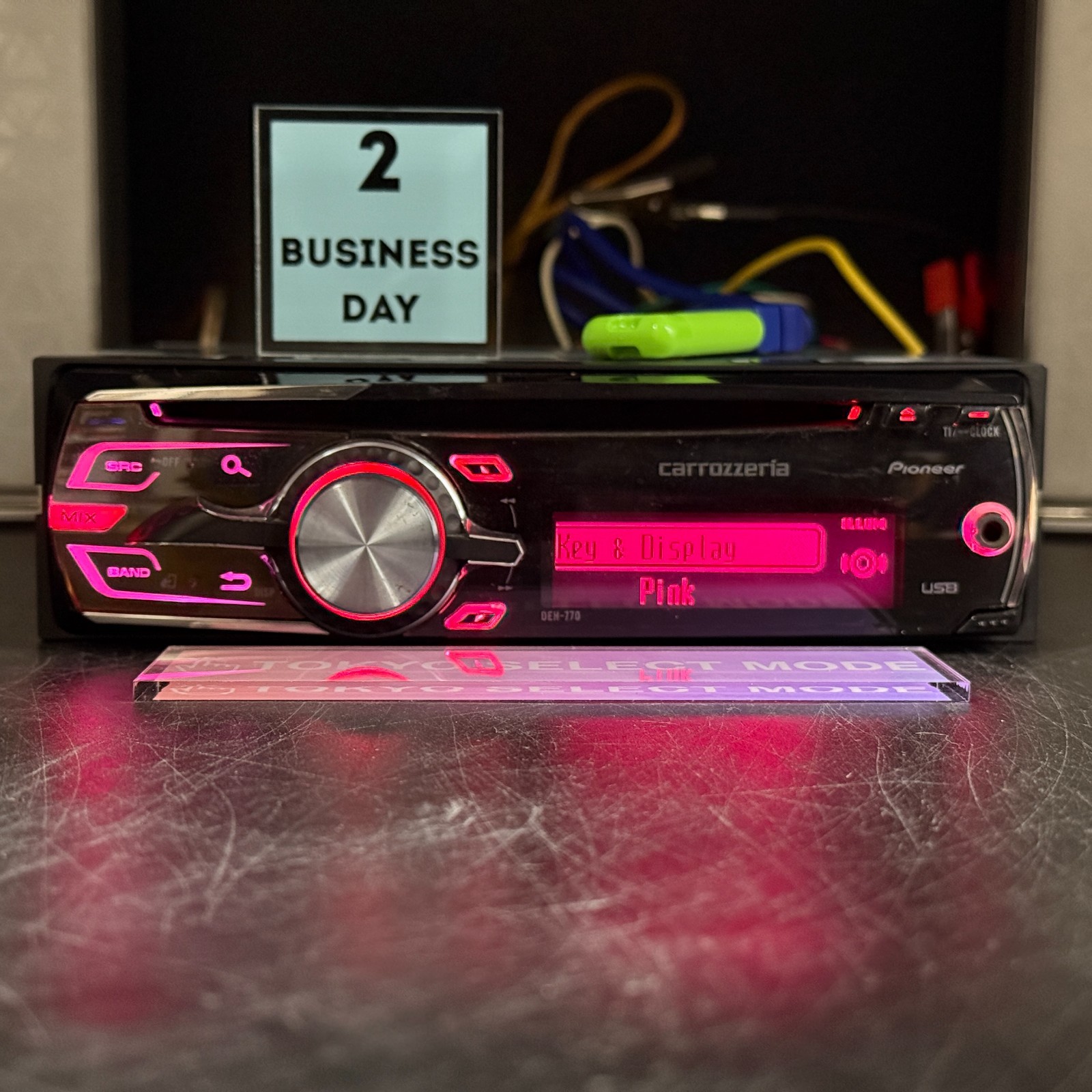 Pioneer Carrozzeria DEH-770 1DIN Car Audio Player CD USB AUX Tested JDM In Stock