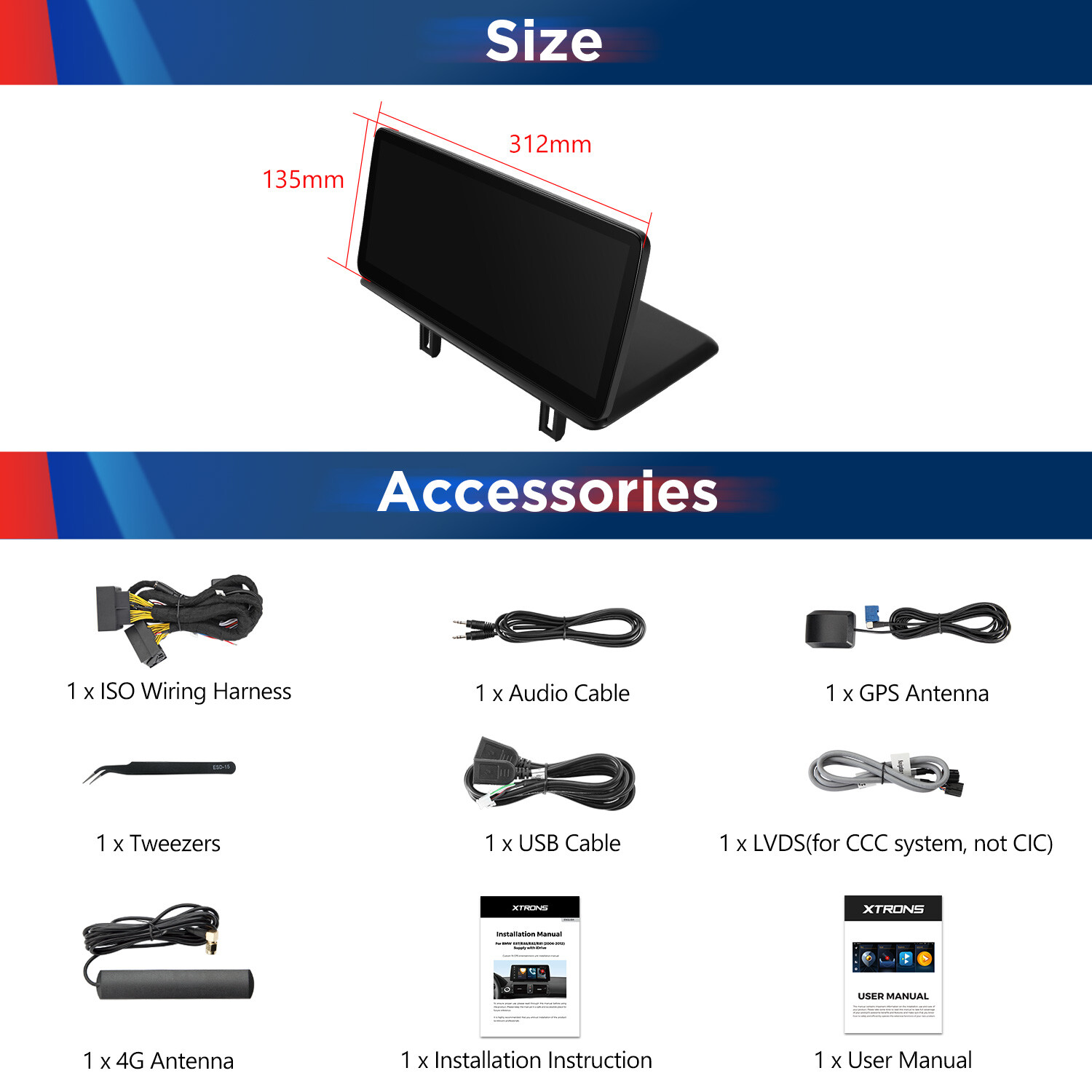 12.3″ 4G LTE Android 14 8Core Car Stereo GPS DSP For BMW 1er E81 E82 E87 E88 CIC