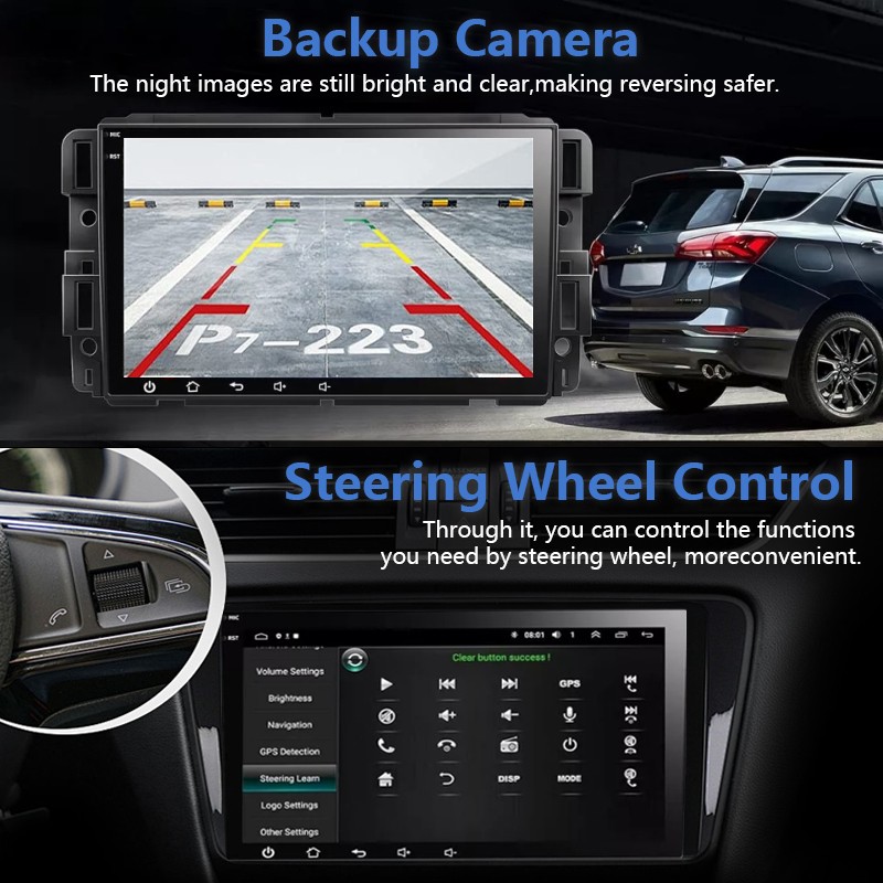For 2009-2013 Chevrolet Silverado Apple CarPlay Android 14 Radio Stereo GPS WiFi