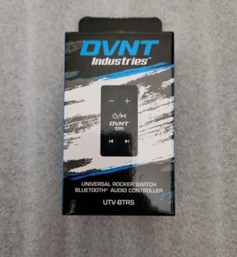DVNT UTV-BTRS Universal Bluetooth 4.2 Rocker Switch With Stereo Audio Output And