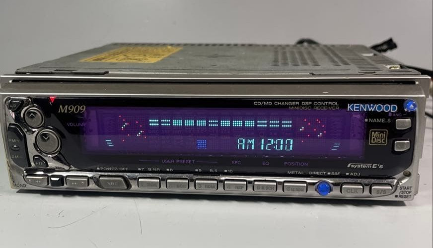 Kenwood M909 Mini Disc Receiver MD/CD CHANGER DSP CONTROL Car Audio Japan 1DIN