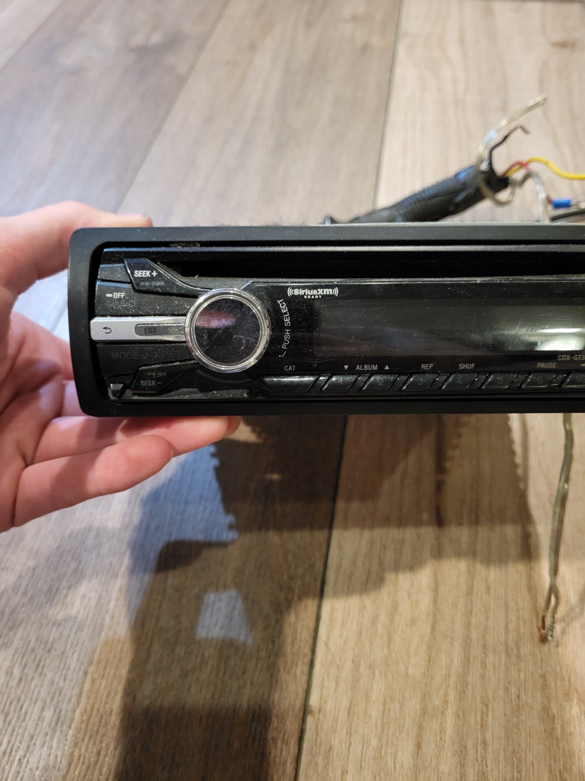 Sony CDX-GT360MP CD Player/MP3 In Dash Receiver With Wiring Harness And Antena