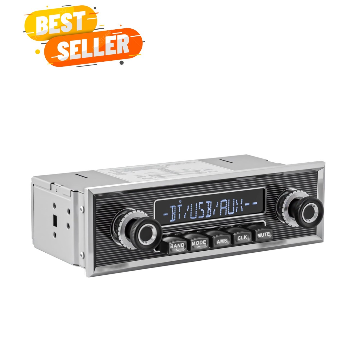 Single Din Classic Car Stereo: Vintage Retro Style Radio for Truck – Bluetoot…
