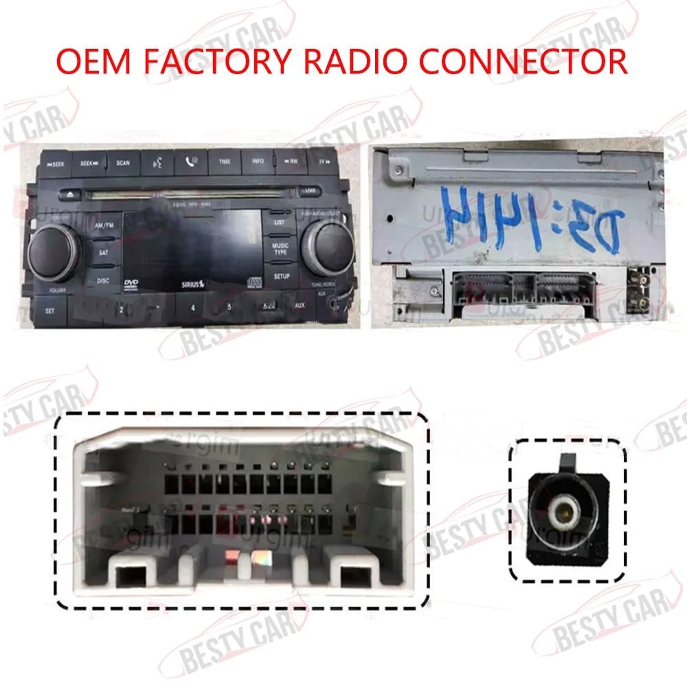 16pin Car Stereo Radio Power Retrofit Wiring Harness Adatper fits for Jeep