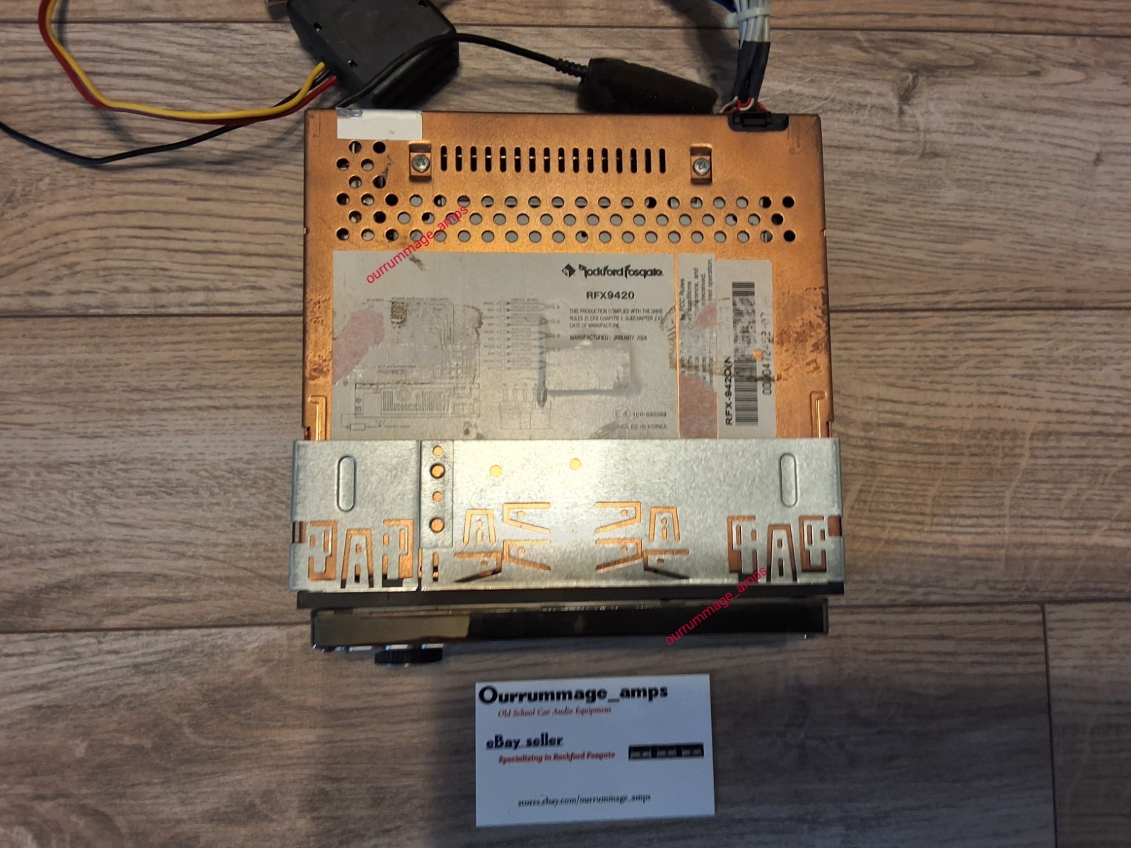 Rockford Fosgate RFX-9420 Car Audio CD PLAYER OLD SCHOOL RARE
