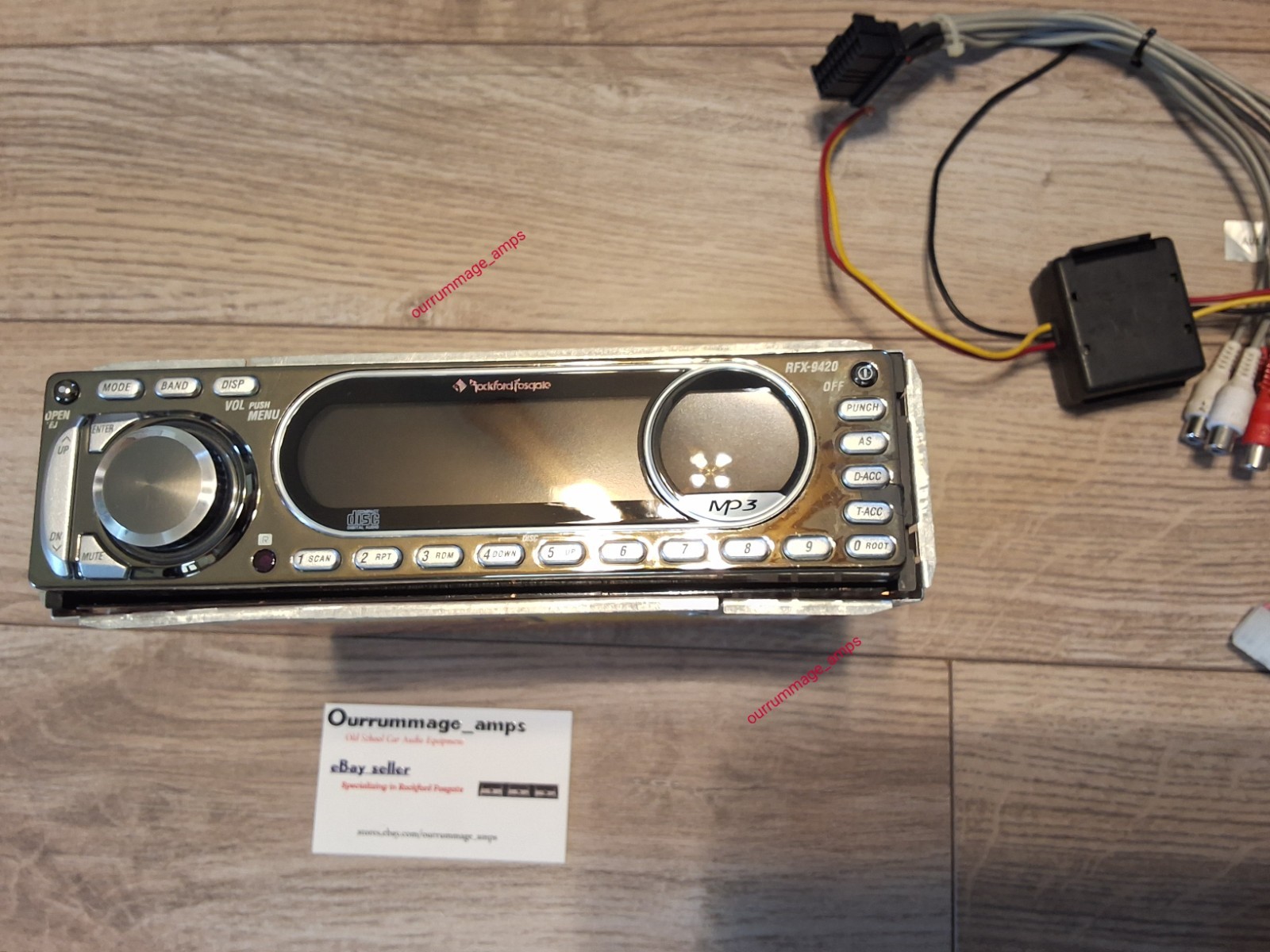 Rockford Fosgate RFX-9420 Car Audio CD PLAYER OLD SCHOOL RARE