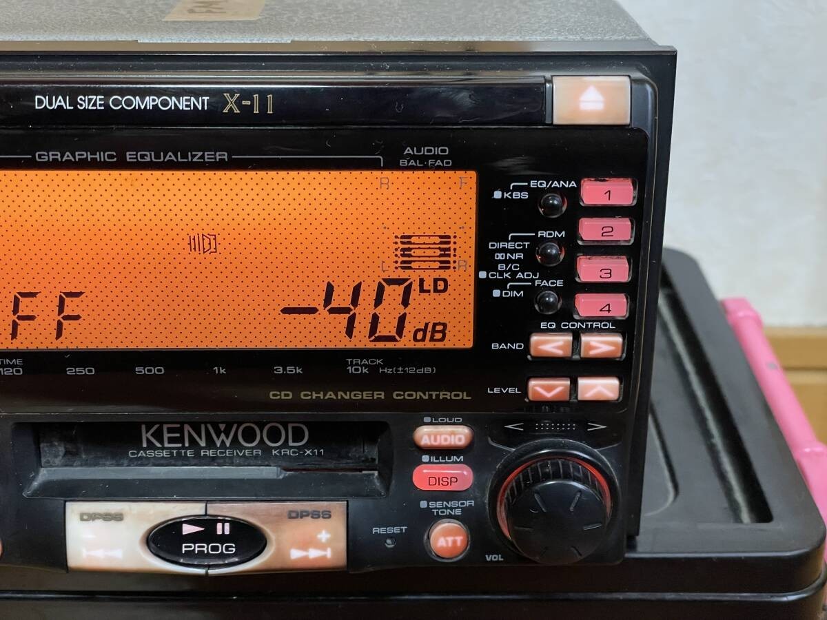 Kenwood KRC X11 2DIN Cassette Deck Receiver Vintage Car Audio JDM Tested