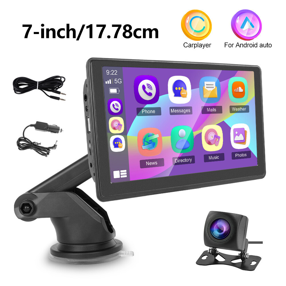 7″ portable smart player wireless car player Android Auto car stereo camera