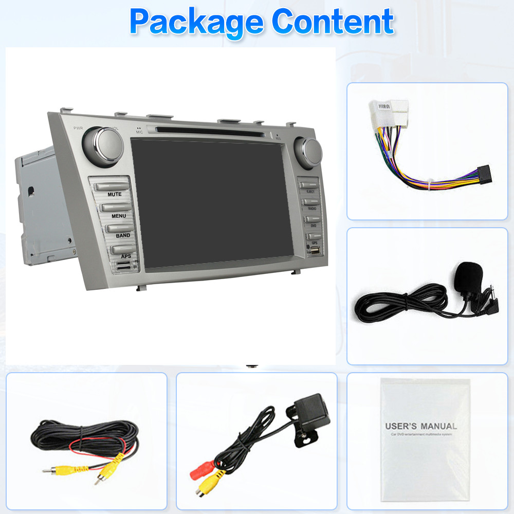For Toyota Camry 2007 2008 2009 2010 2011 8″ Car DVD CD Stereo AM FM CarPlay GPS