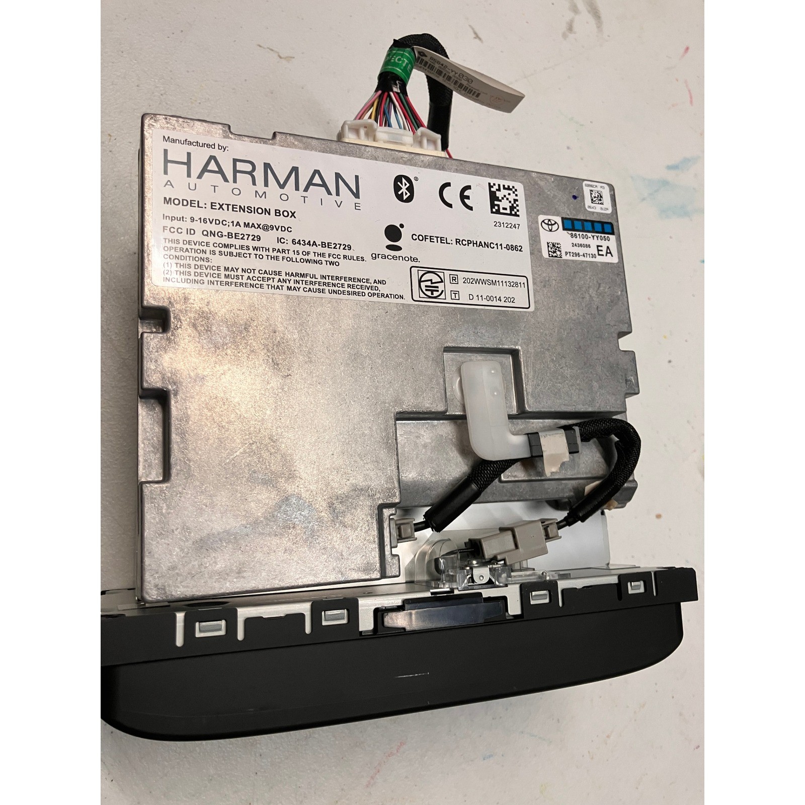 Toyota Highlander JBL Radio CD 86140-0E120 Panasonic Harman Extension Box BE2729