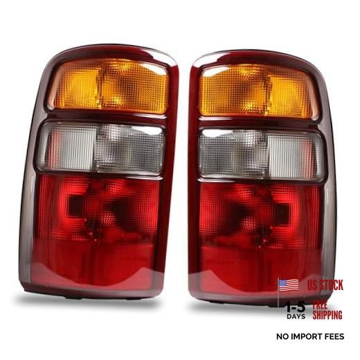 Tail Lights Compatible With 2000-2006 Chevy Tahoe Suburban GMC Yukon Red Edge