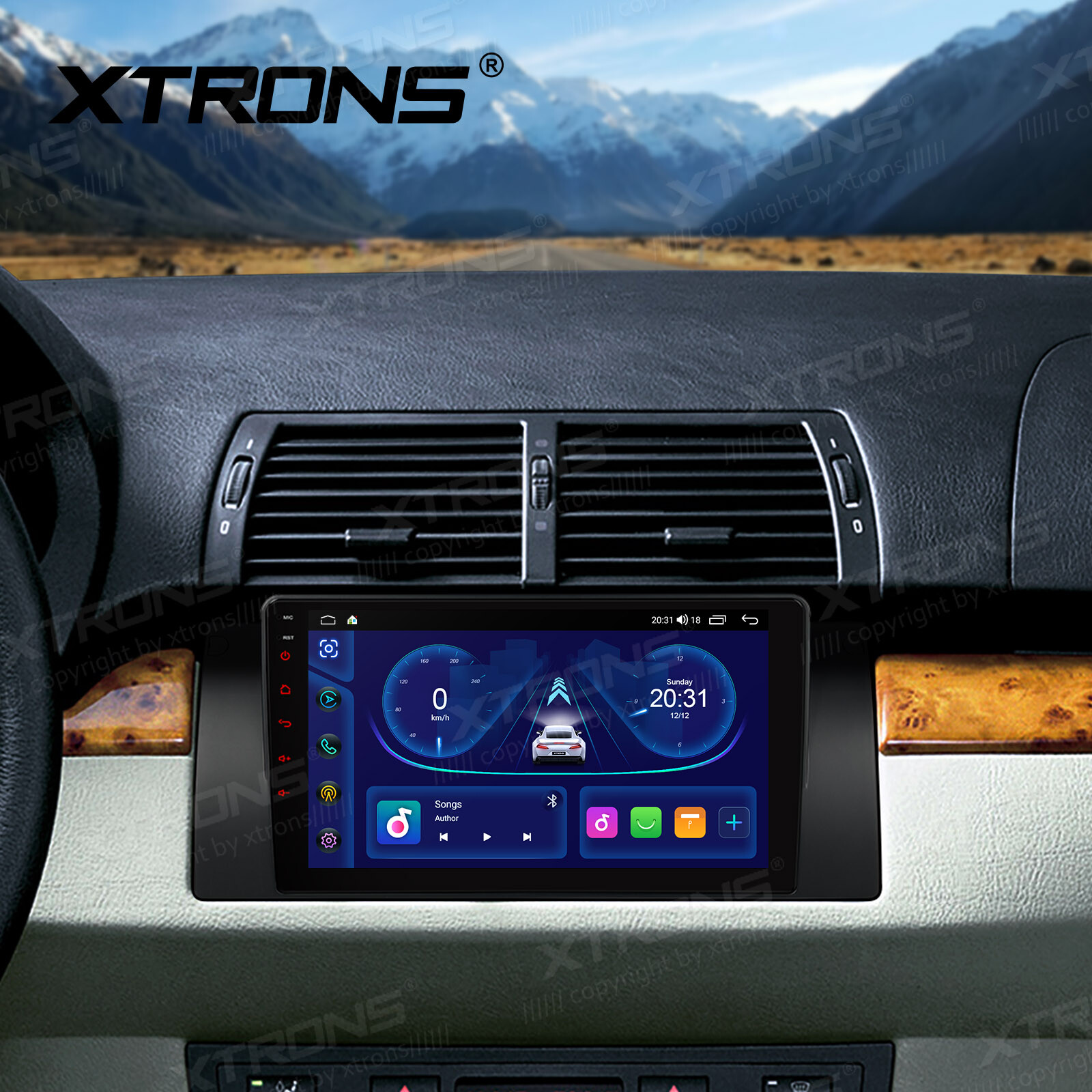 For BMW X5 E53 Car Stereo Radio GPS Navi 9″ IPS Android 13 Qcta-Core 2+32GB