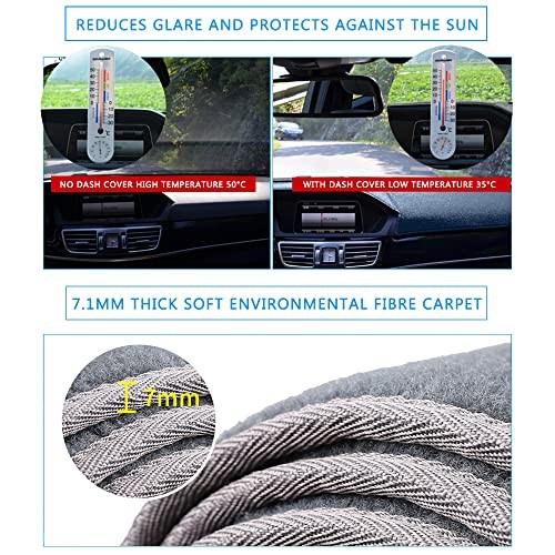 Polyester Dashboard Cover – Fit for 2007-2014 Chevy Tahoe, Avalanche, Gray