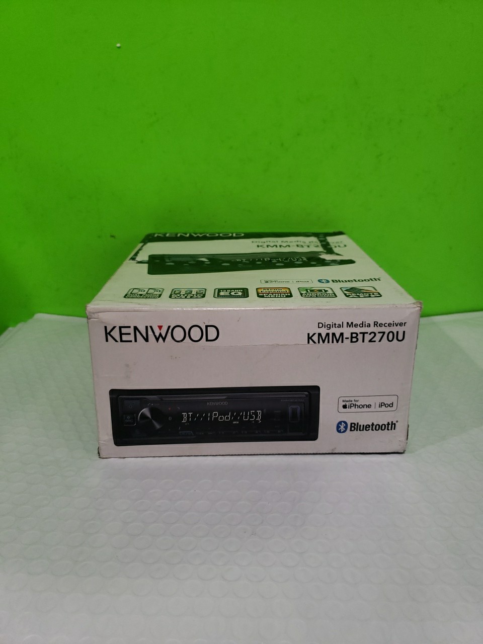 KENWOOD KMM-BT270U Bluetooth Digital Media Car Stereo Receiver with USB Port