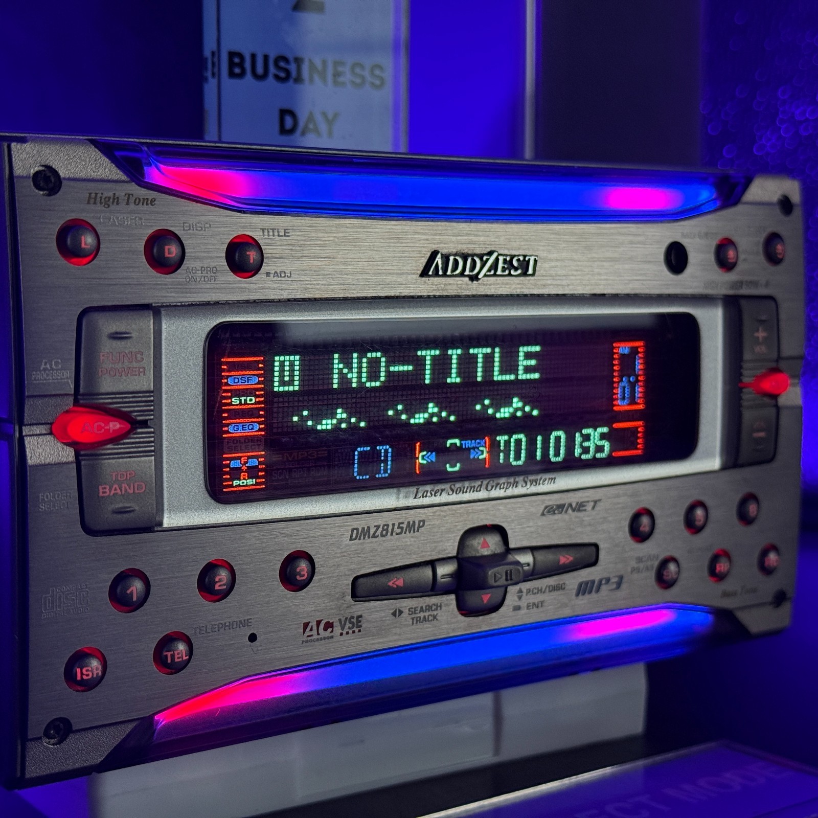Addzest DMZ815MP 2DIN Car Audio CD MD Player JDM DSP Laser Light Tested in Stock