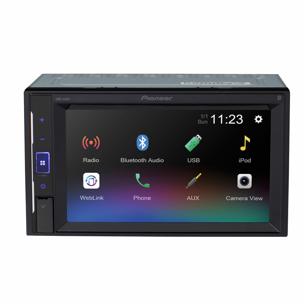Pioneer DMH-240EX Bluetooth 6.2″ LCD Double DIN In-Dash Digital Media Receiver