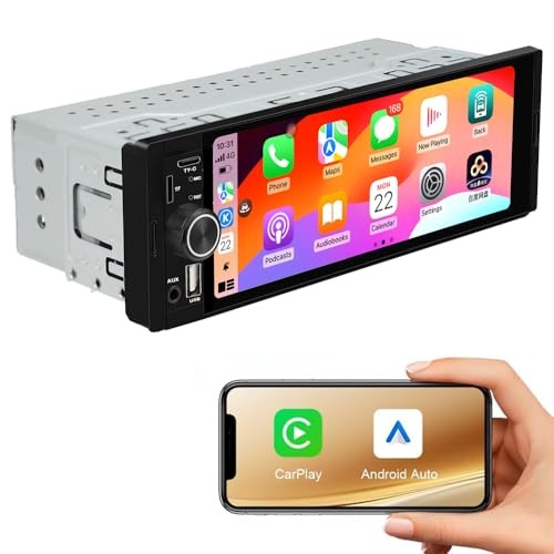 Single Din Car Stereo Radio Upgrade with CarPlay & Android 6.36″ touchscreen