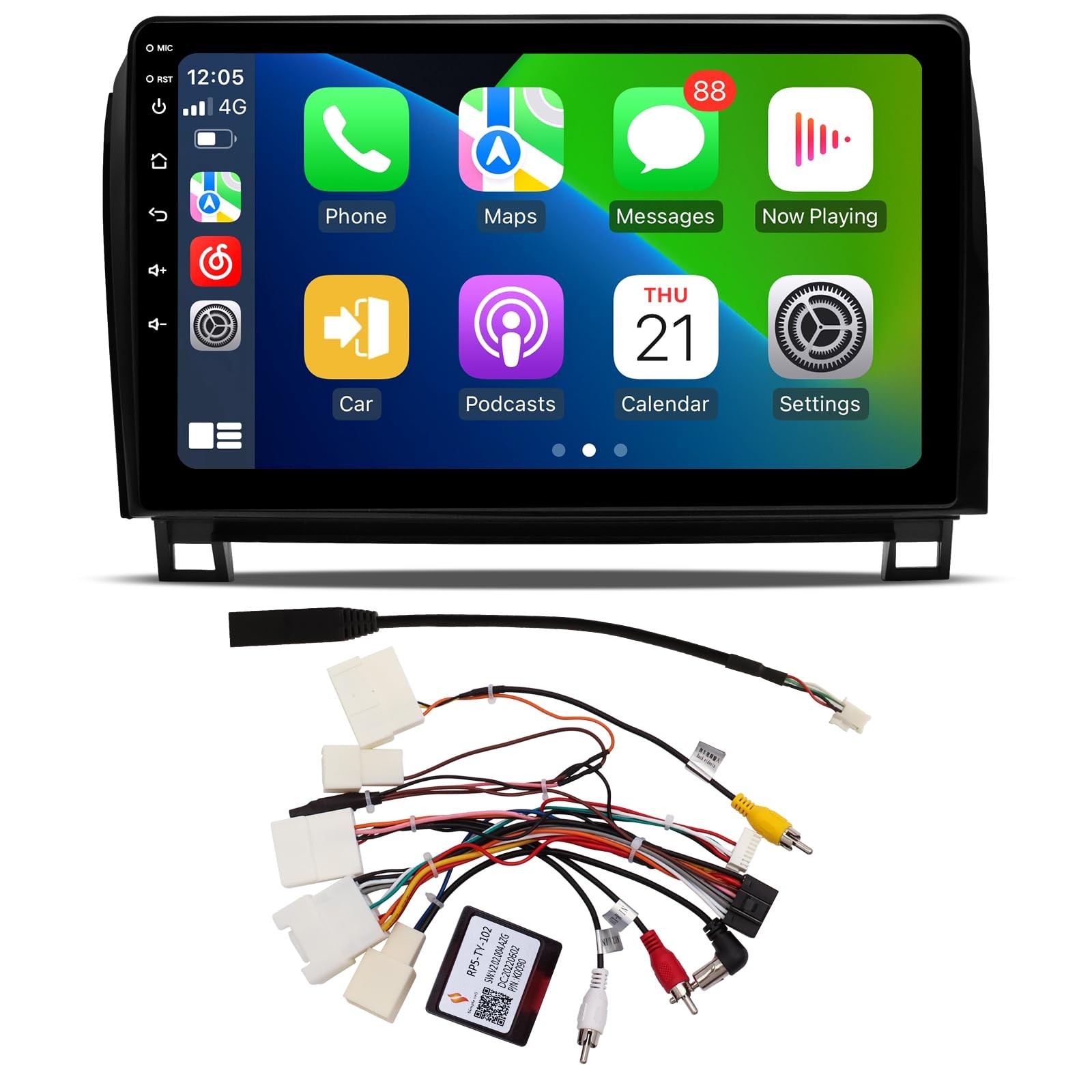 Android 13.0 6G 128G Wireless CarPlay Car Stereo for 07-13 Toyota Tundra, 08-18
