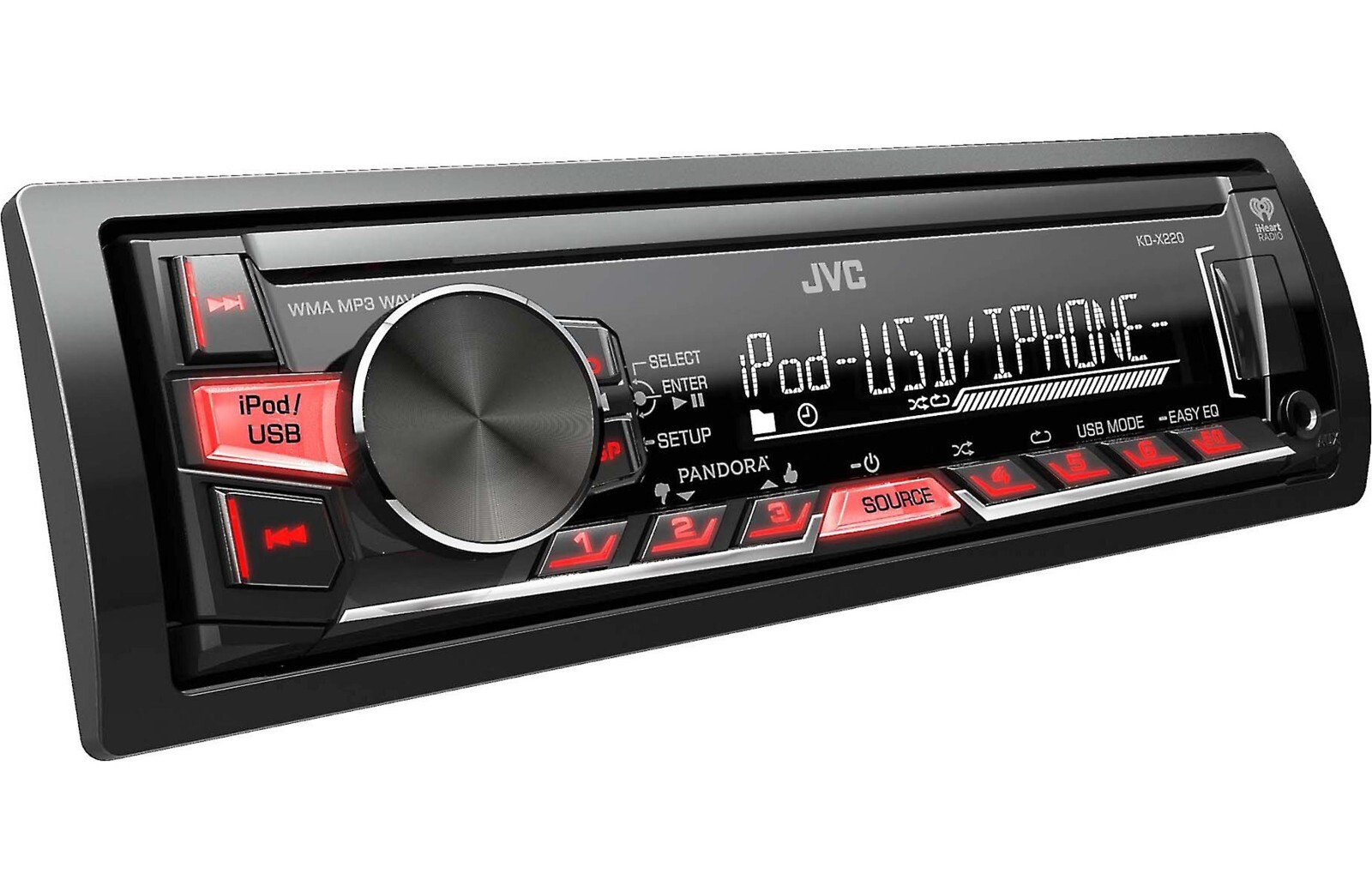 JVC KD-X220 Car Stereo Media Player Android iPhone Pandora AM FM USB Aux 50w x4