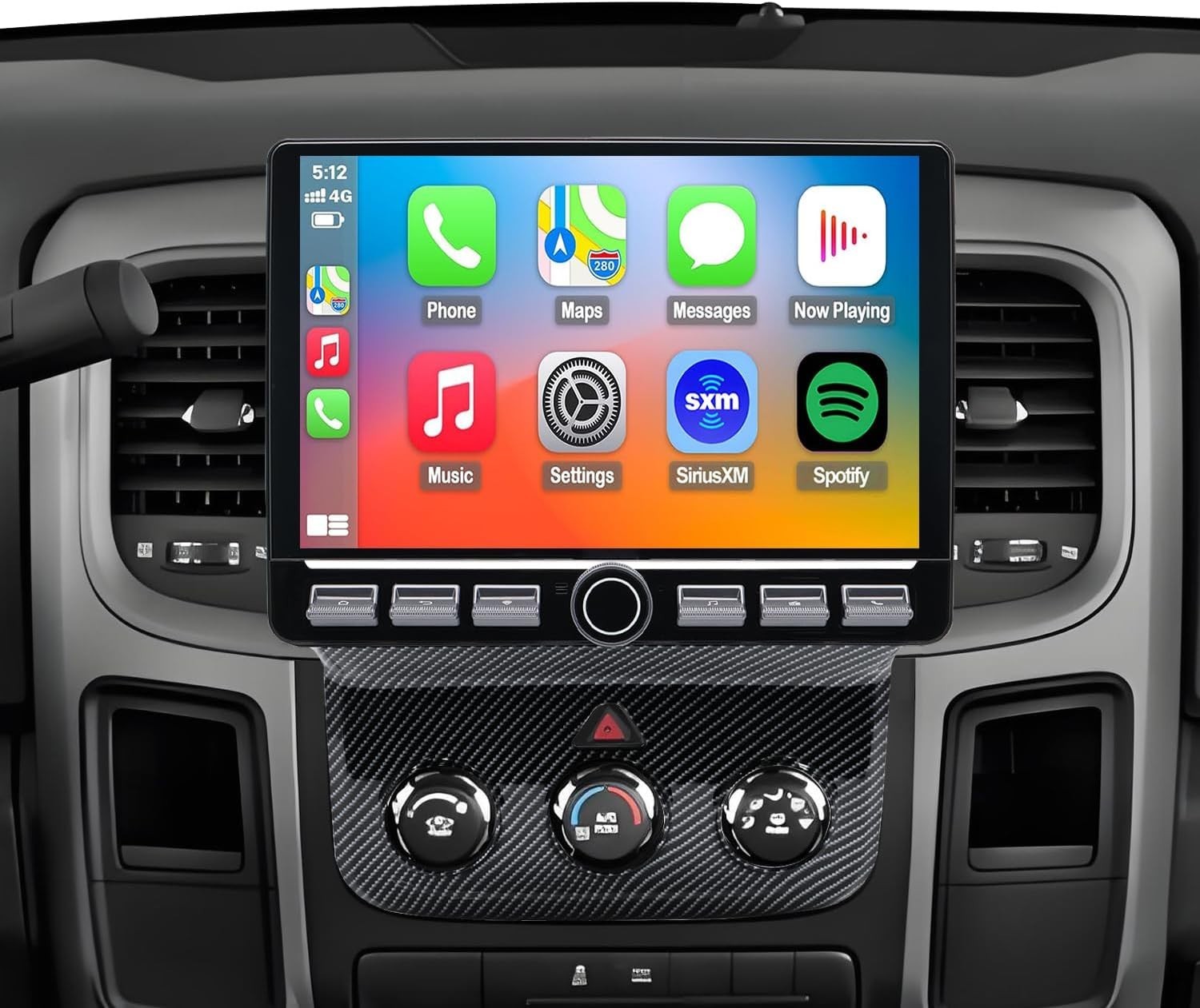 10.1″ 8Core 32GB 4G_LTE Android Auto Carplay for 2013-2018 Dodge RAM 1500-3500