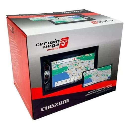 Cerwin Vega CV62BM 6.2 Inch Touch Screen Multimedia Receiver for Cars
