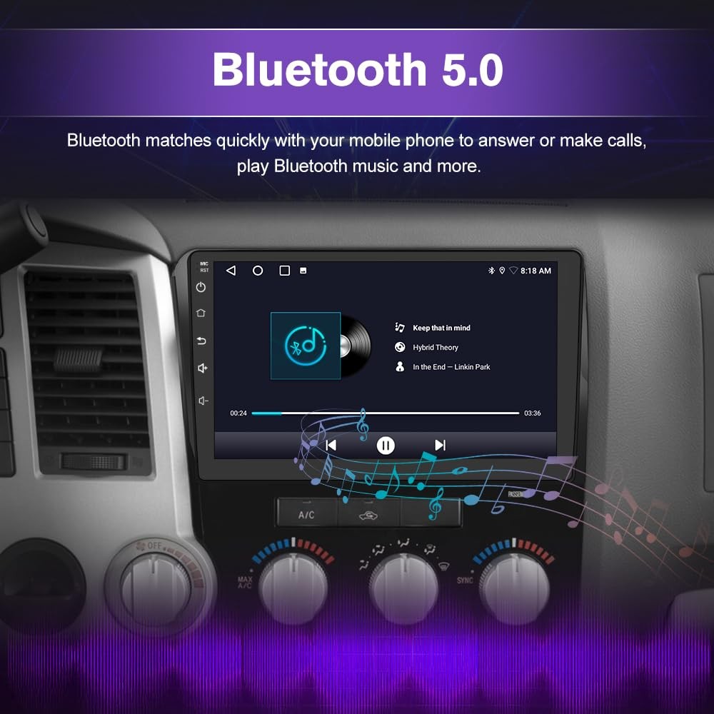 Vratzn 5GWiFi Upgrade Car Radio Stereo for Toyota Tundra 2007-2013 Toyota Seq…