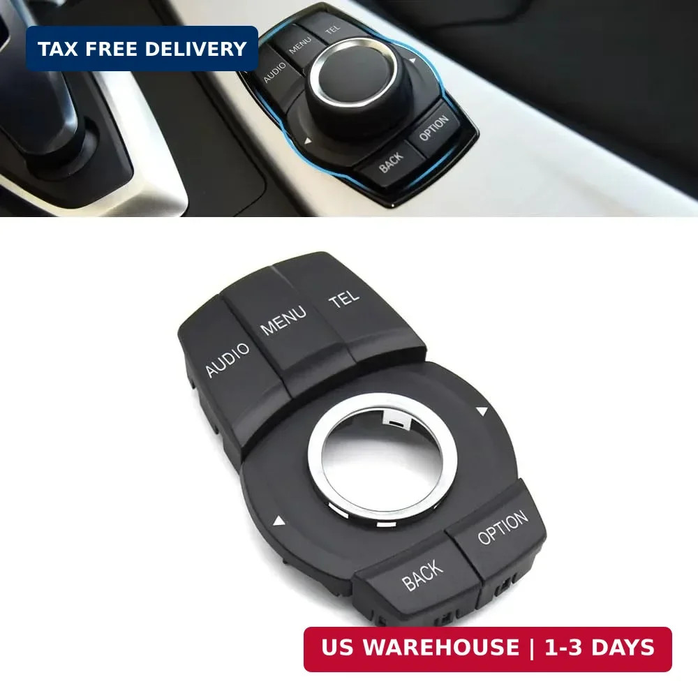 7PCS CIC i-Drive Radio Knob Button Switch Center Console Menu Cover for BMW F30