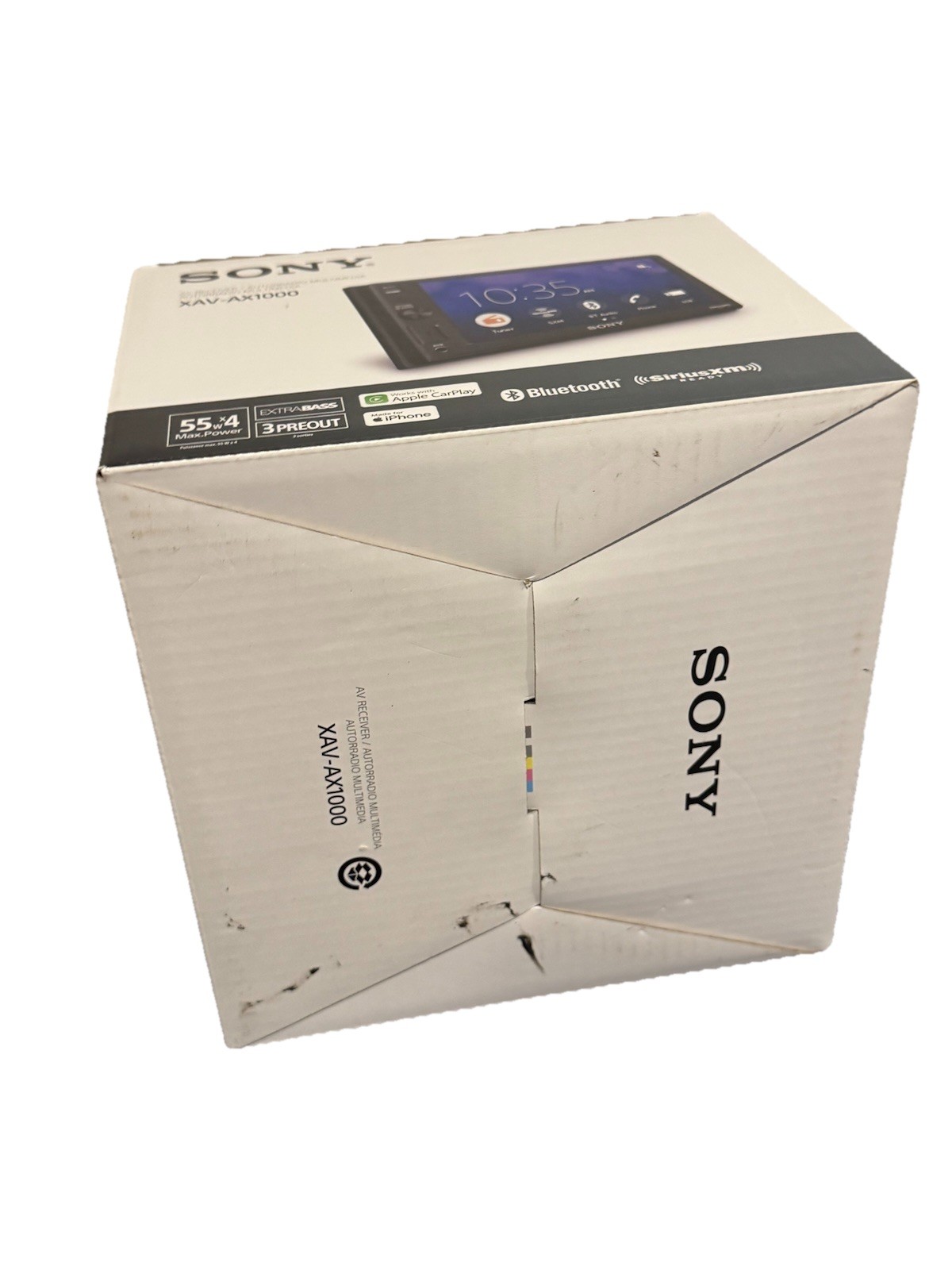 BOX AND INSTRUCTIONS ONLY! For Sony XAV-AX1000 Bluetooth Multimedia AV Receiver