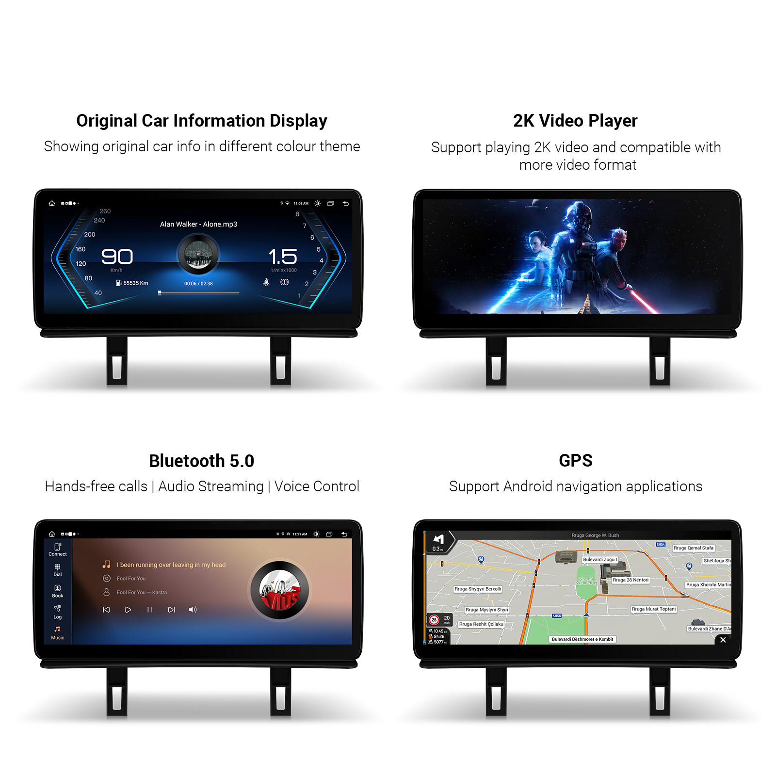 12.3″ 4G LTE Android 14 8Core Car Stereo GPS DSP For BMW 1er E81 E82 E87 E88 CIC