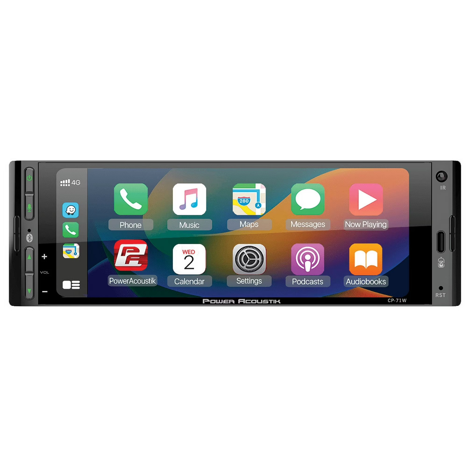 Power Acoustik CP-71WA Single DIN 6.5″ Color Touchscreen Car Stereo with Bluetoo