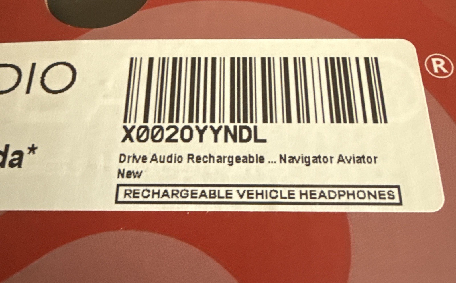 Drive Audio Wireless Headphones for Car Video Entertainment Ford Lincoln Mazda