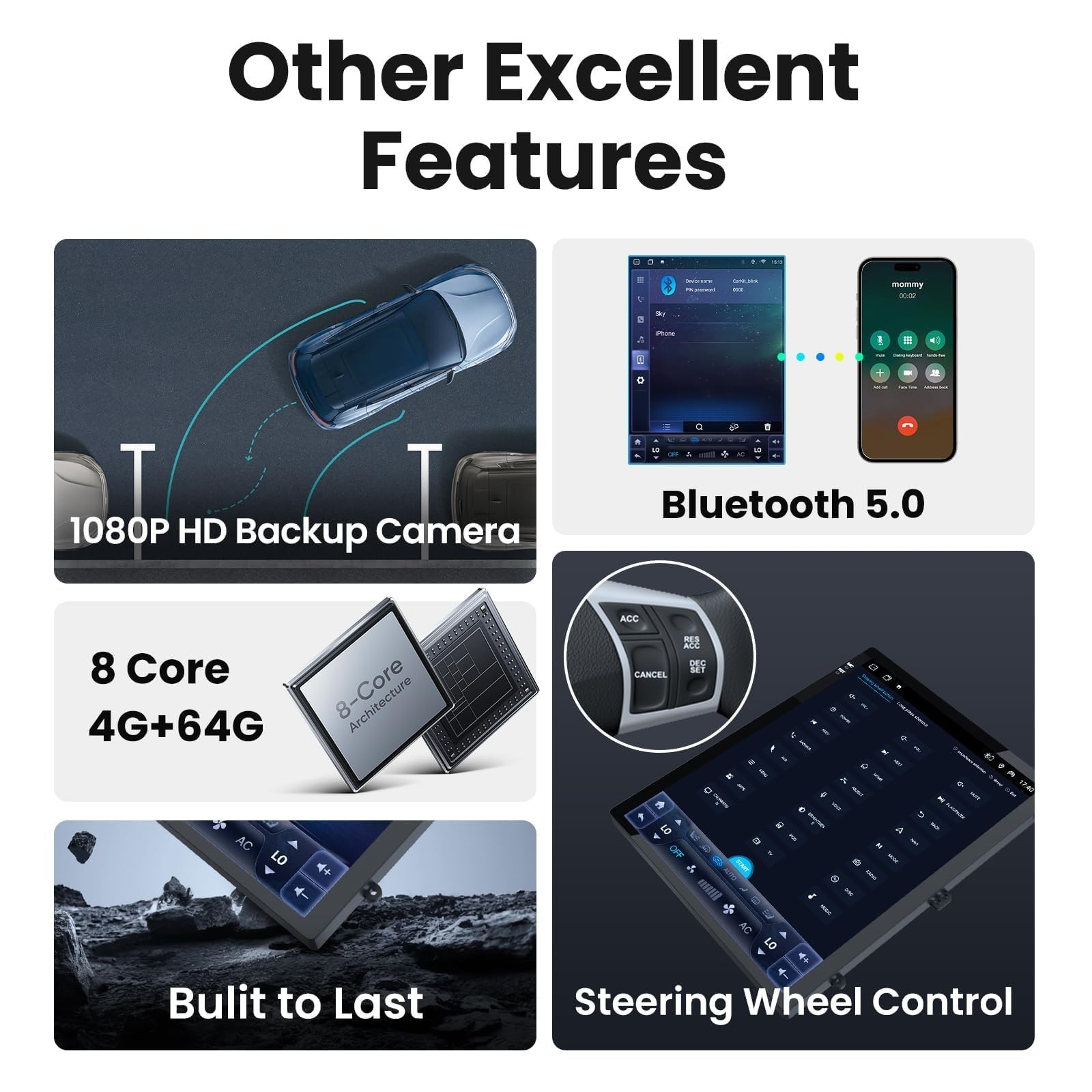 8Core 4+64G Android13 Car Stereo Radio CarPlay GPS Navi For 2013 2014 Ford F150