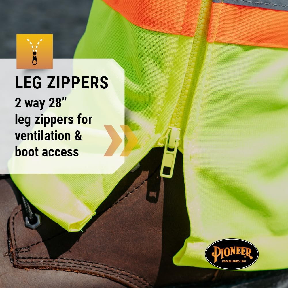 Hi Vis Lightweight Traffic Safety Work Pants for Men & Women – Reflective Tap…