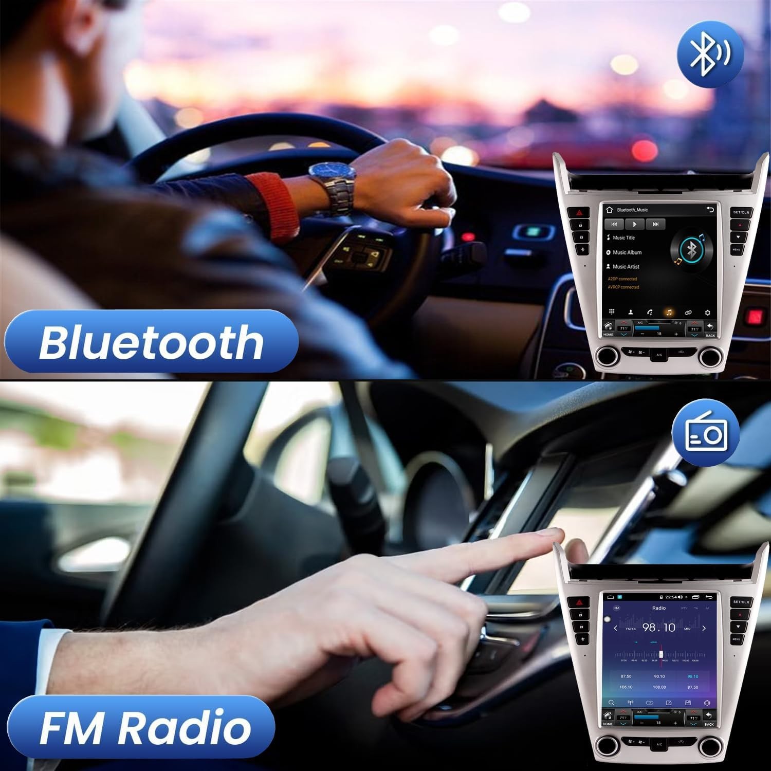 For Chevrolet Equinox 2010-2016 Android Car Radio Stereo GPS Navi Carplay 4+64G