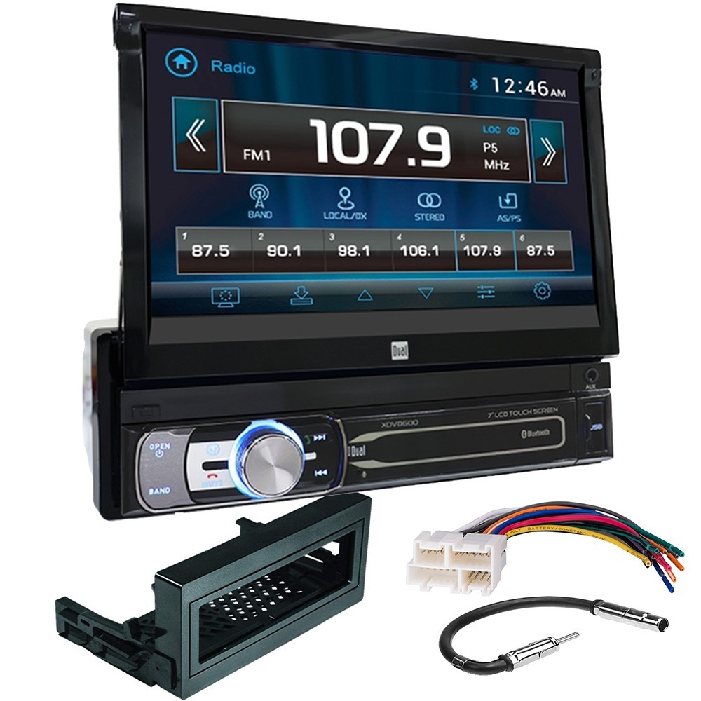 XDVD600 7″ Flip-Up Screen DVD AM/FM Bluetooth Stereo for 1995-2002 GM C/K Sierra
