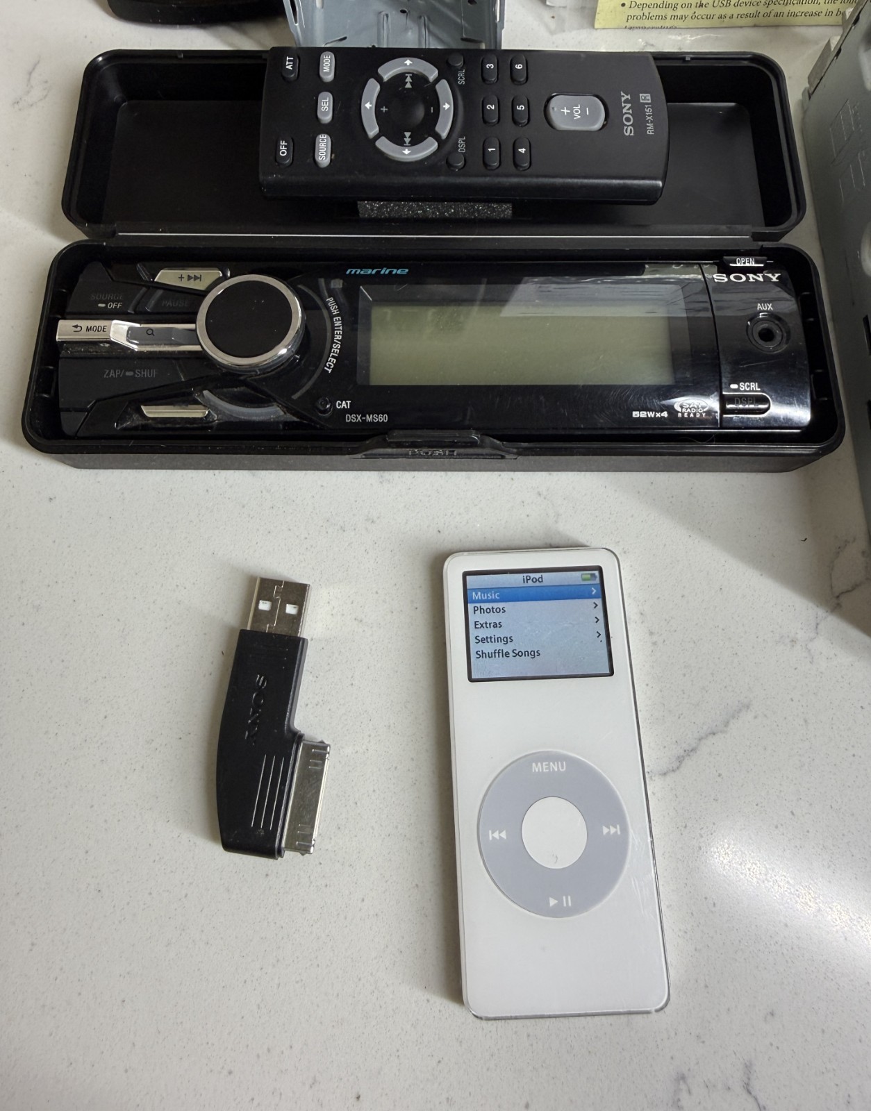 Sony FM/AM Digital Media Player DSX-MS60 Marine plus iPod