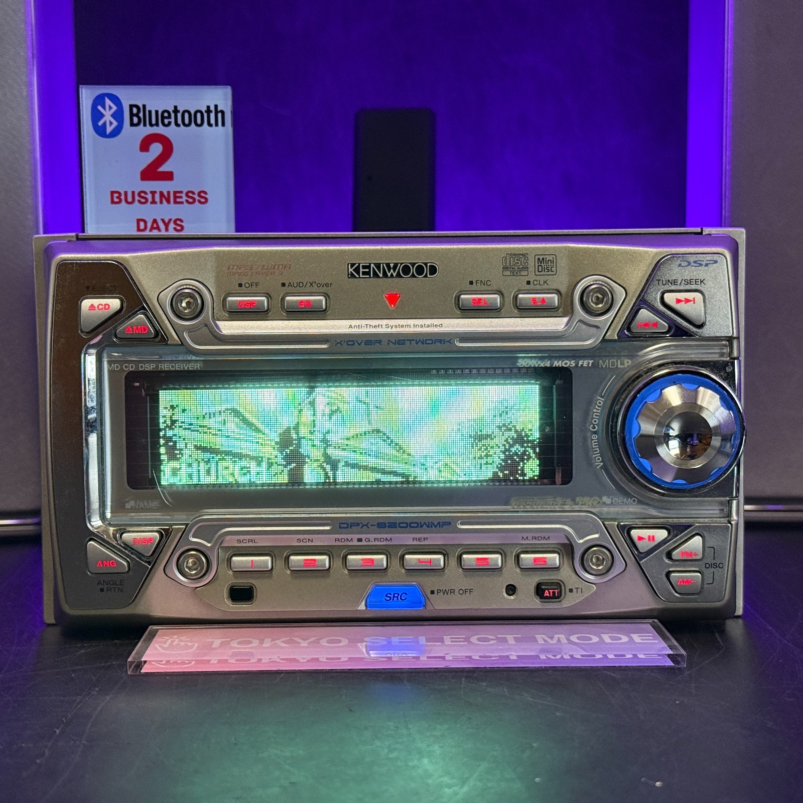 Kenwood DPX-8200WMP 2DIN Car Audio CD MD Player Added Bluetooth JDM DSP In Stock