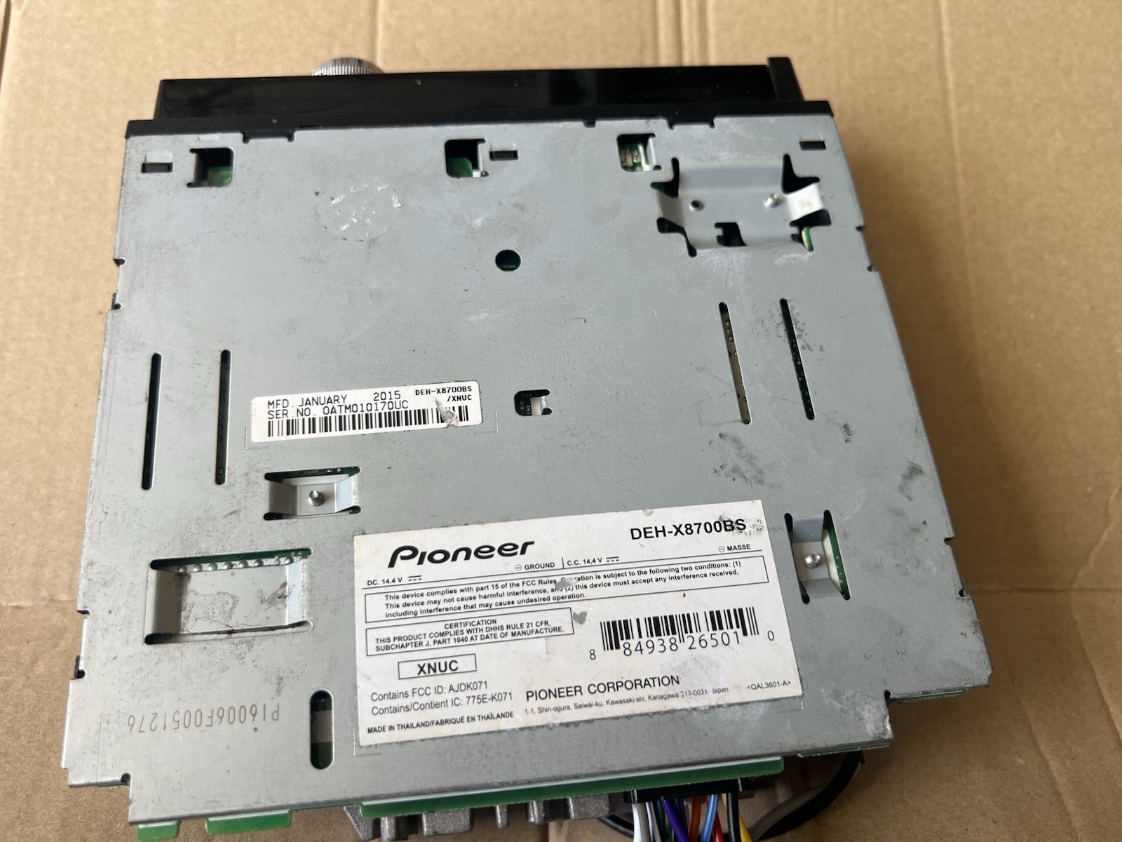 OLD SCHOOL. Pioneer DEH-X8700BS CD receiver Bluetooth App Android Pandora Talk