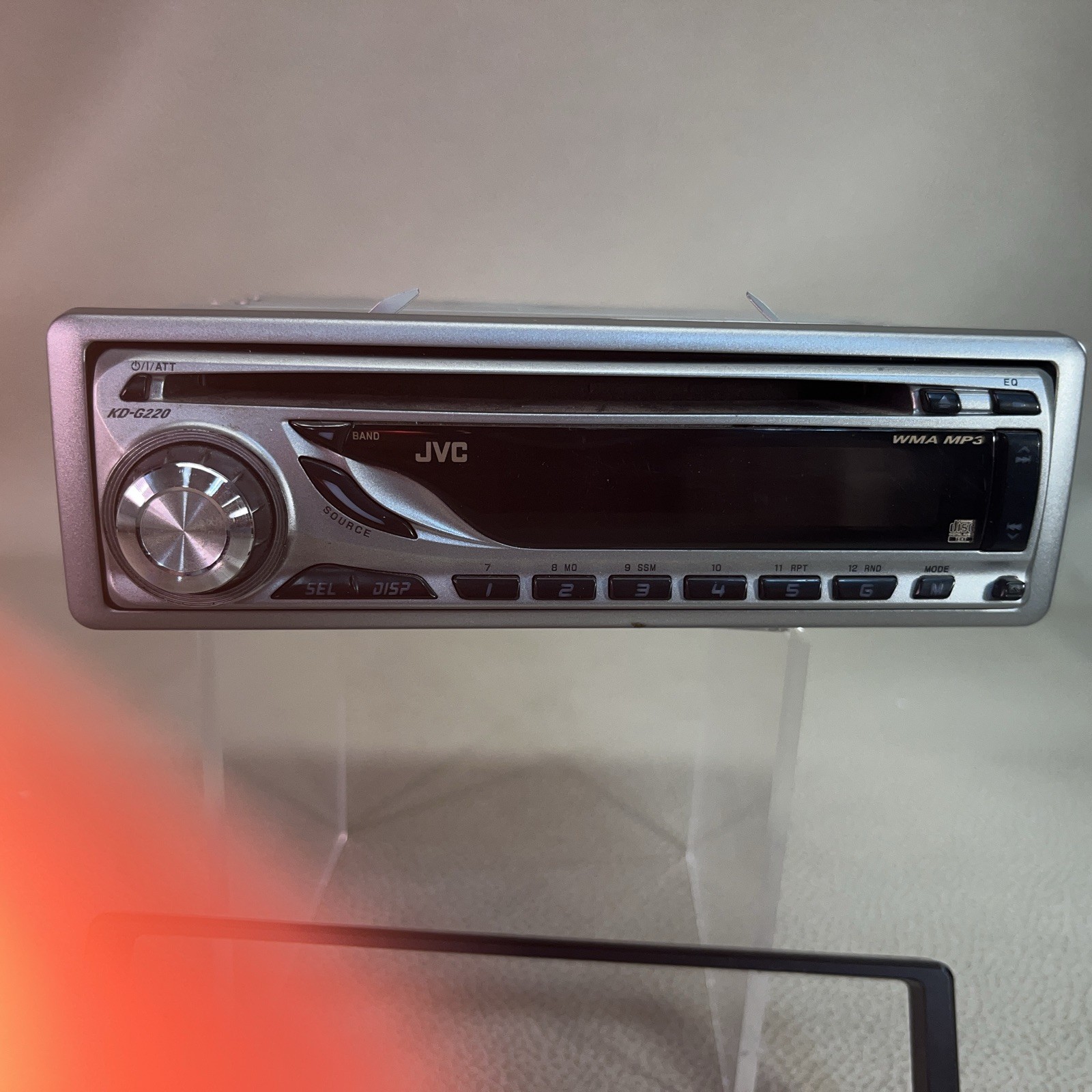 JVC KD-G220 CD Player In Dash Receiver. CD & Radio. With Manual.