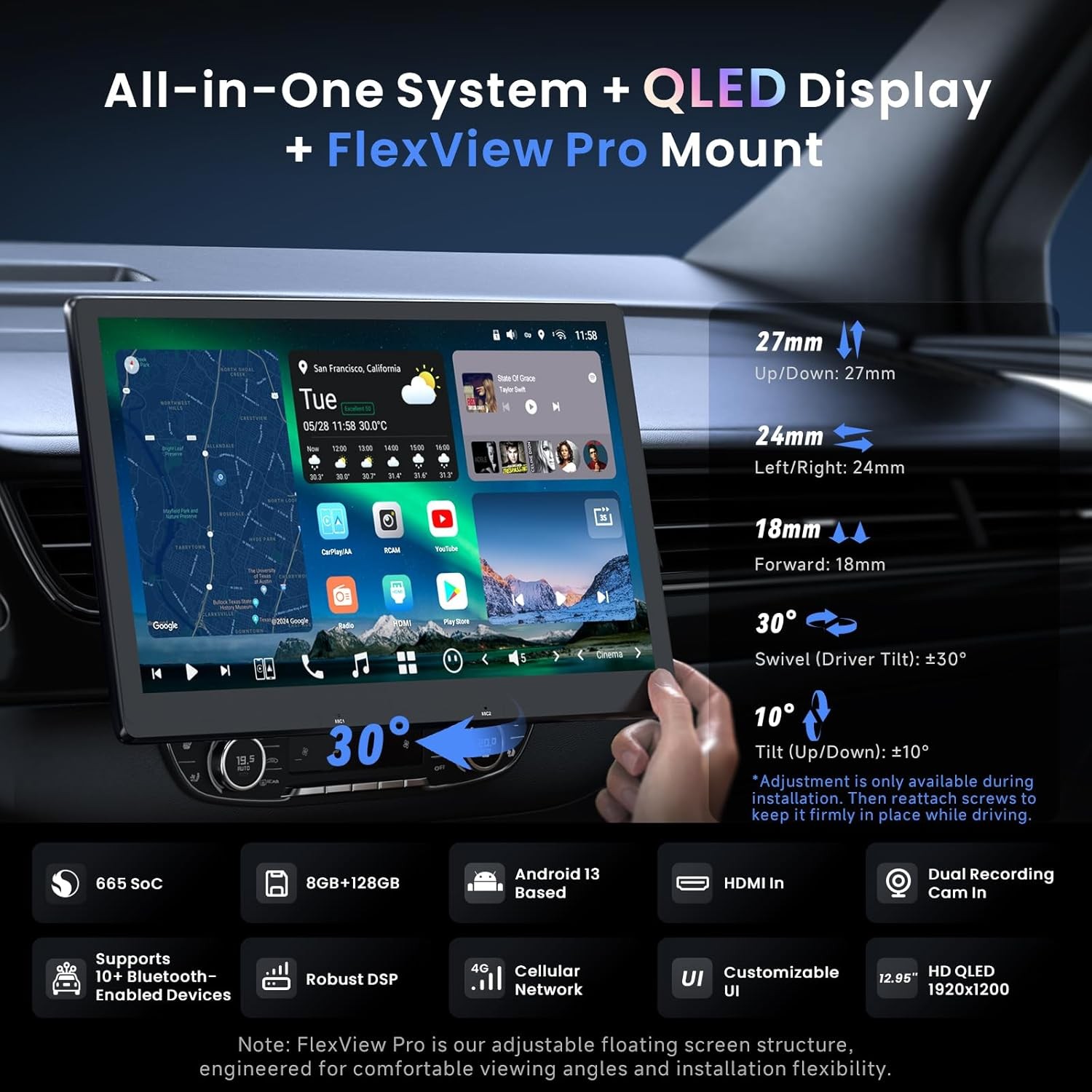 ATOTO 12.95″ X10 AI Android Car Stereo 1DIN&2DIN With Rear Camera OBDII Scanner